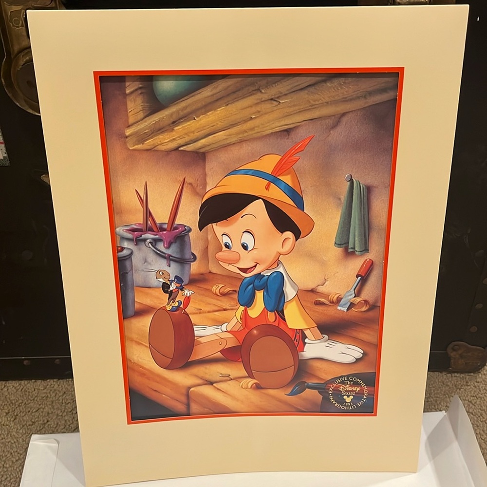 Disney commemorative lithograph Pinocchio